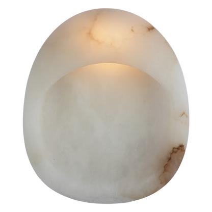 Esculpa 14" Round Alabaster Sconce