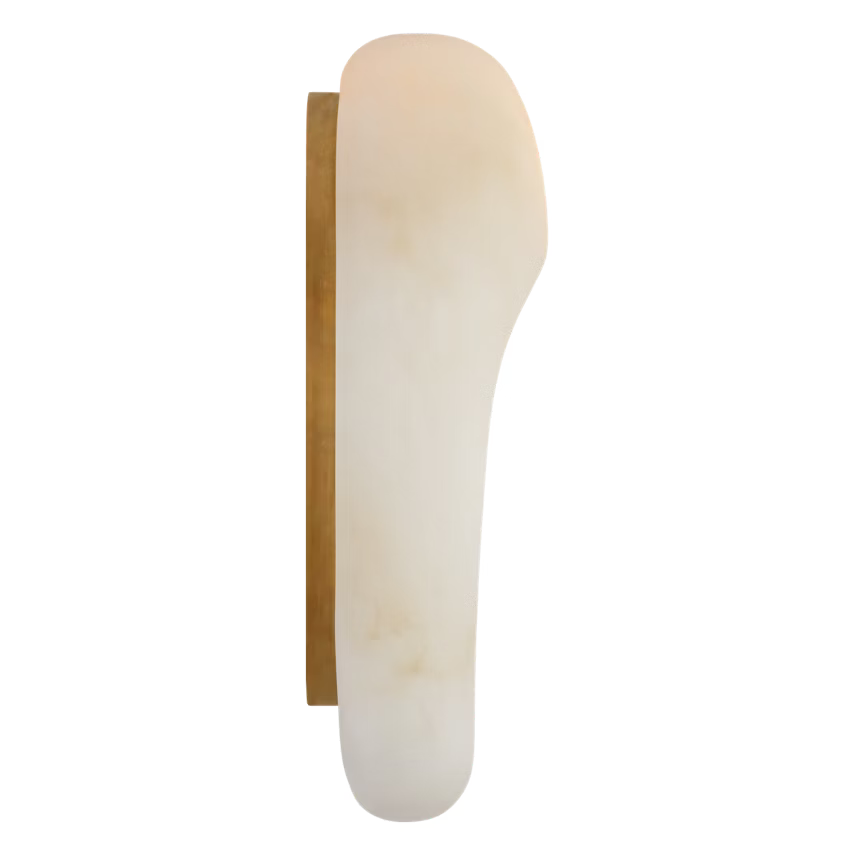 Esculpa 14" Round Alabaster Sconce