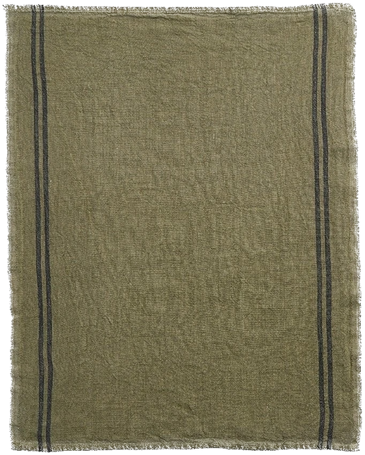 Country Tea Towel Green Avocat