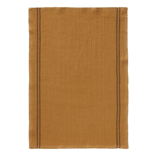 Country Tea Towel Ochre Bois