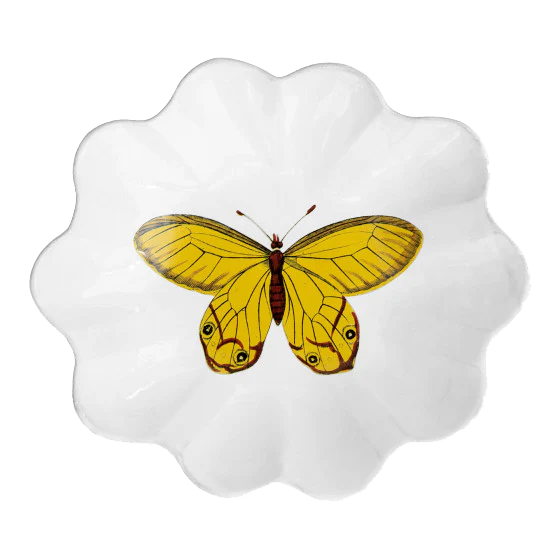 Deep Yellow Butterfly Platter