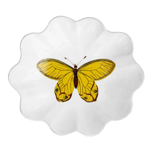 Deep Yellow Butterfly Platter
