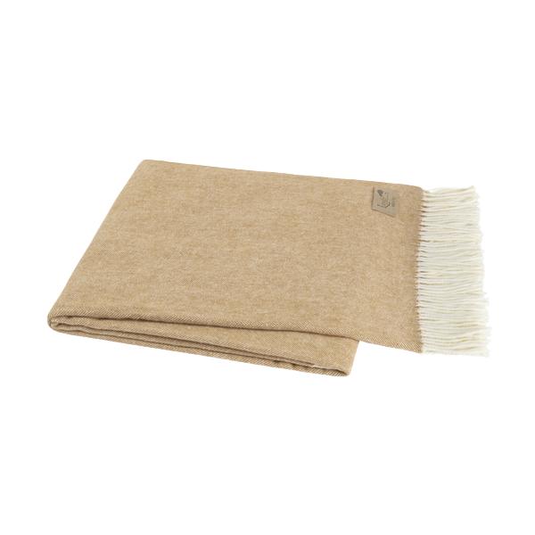 Caramel Classic Italian Herringbone Throw