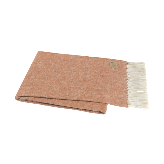 Copper Italian Herringbone Throw