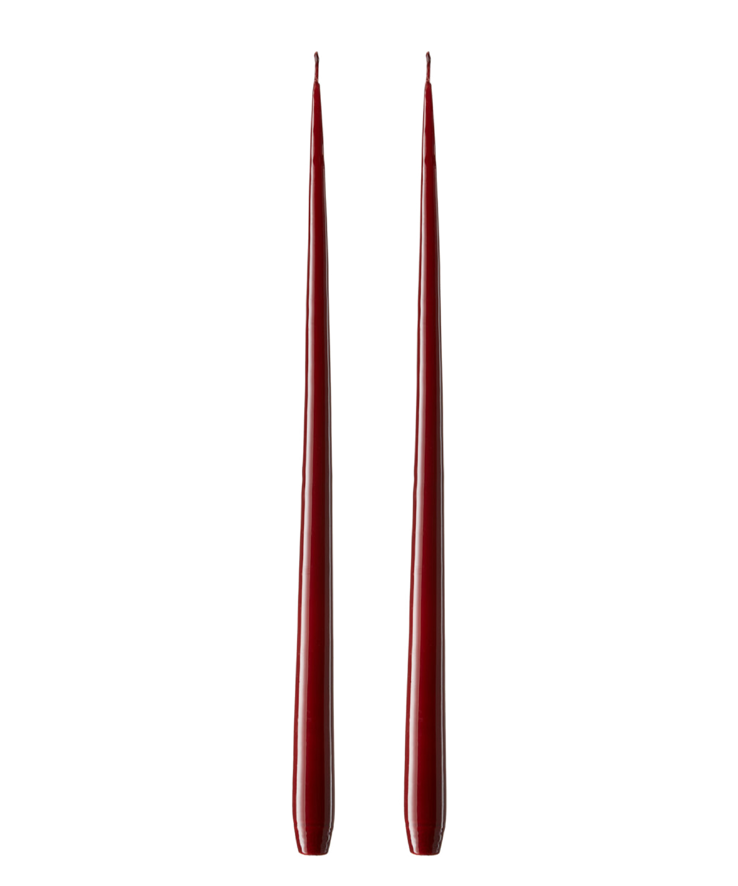 Deep Wine Taper Candle Set