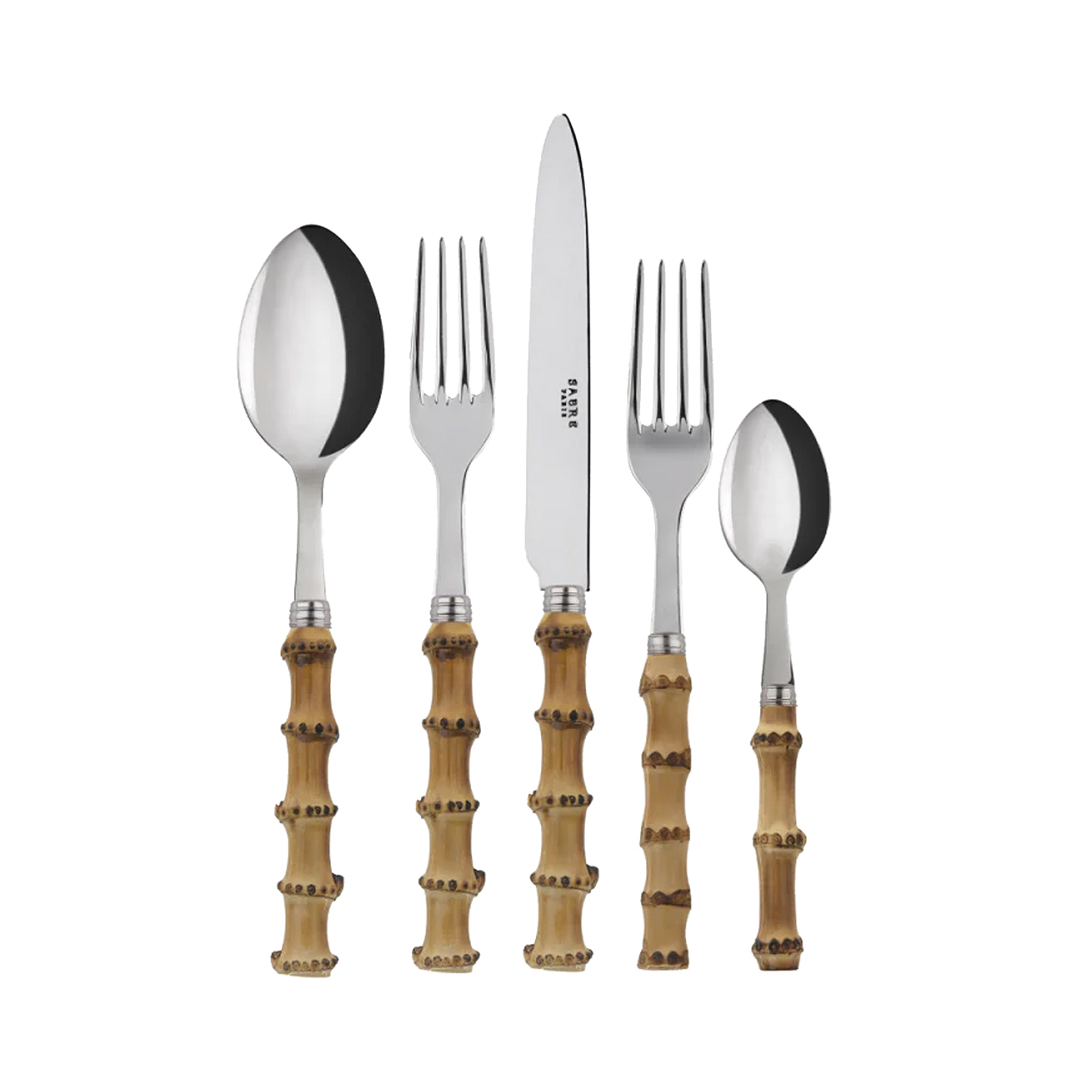 Natural Bamboo 5-piece Place Setting