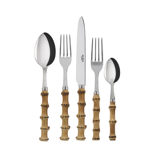 Natural Bamboo 5-piece Place Setting