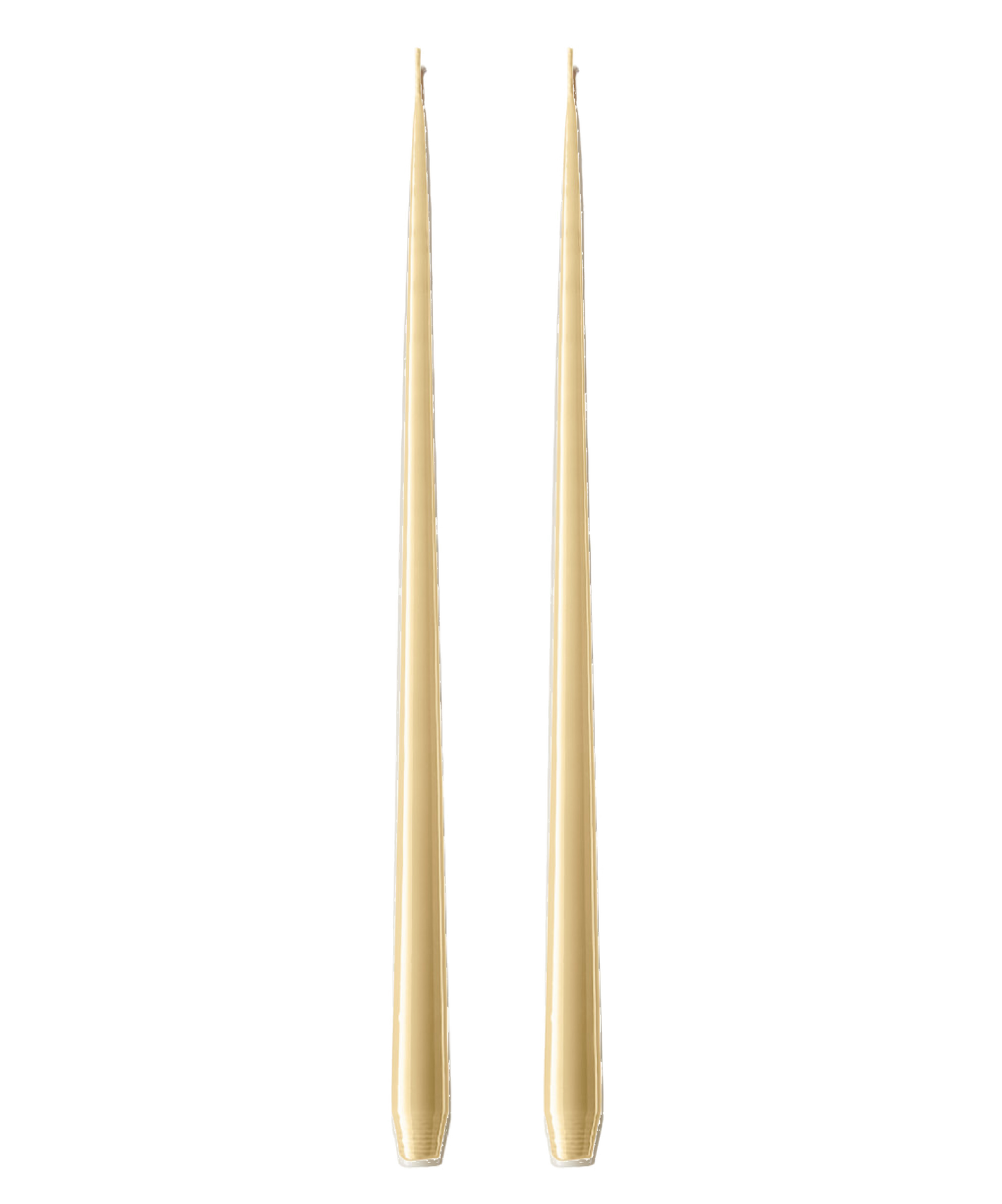 Pale Ginger Taper Candle Set