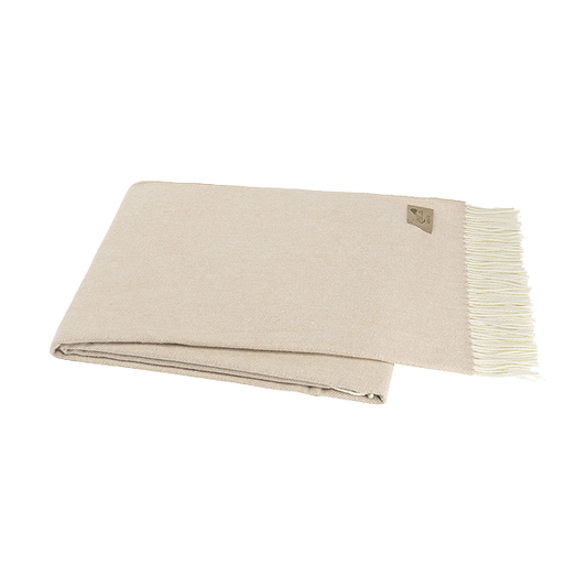 Soft Linen Italian Herringbone Throw