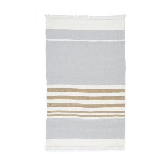 Belgian Towel - Ash Stripe