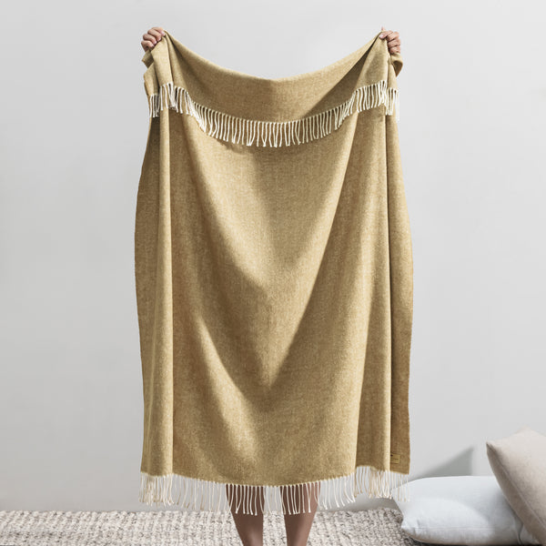 Gold Italian Herringbone Throw (Copy)