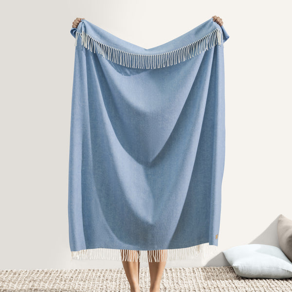 Chambray Italian Herringbone Throw