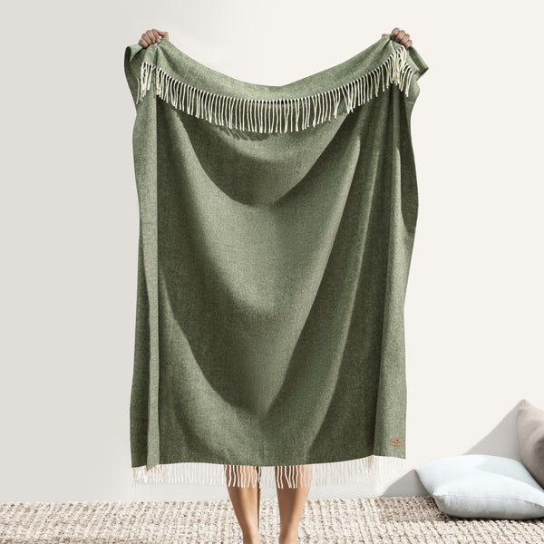 Hunter Italian Herringbone Throw