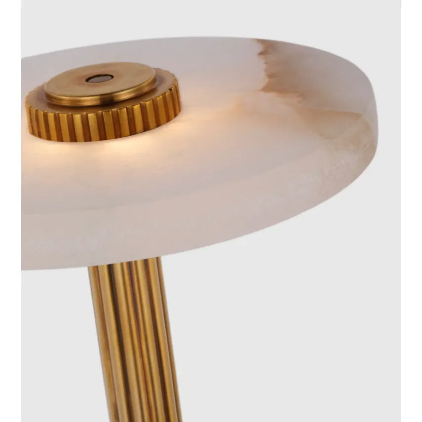 Aran 9" Cordless Lamp in Brass