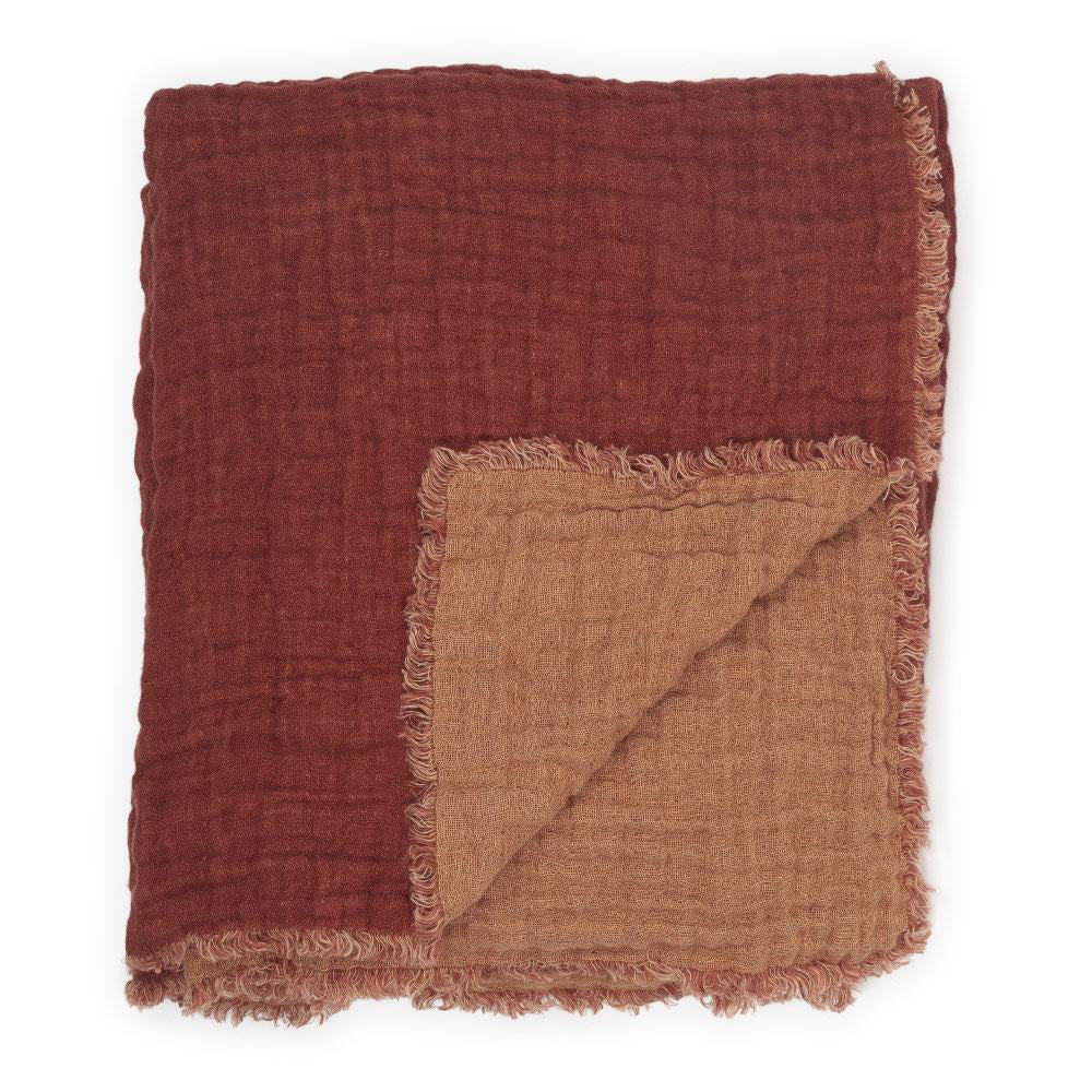 Santa Fe Waffled Linen Throw