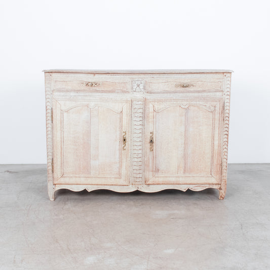 Antique French Bleached Oak Buffet