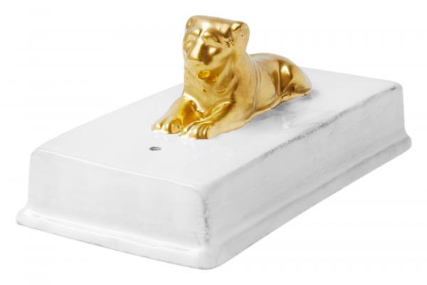 Lion on Slab Incense Holder