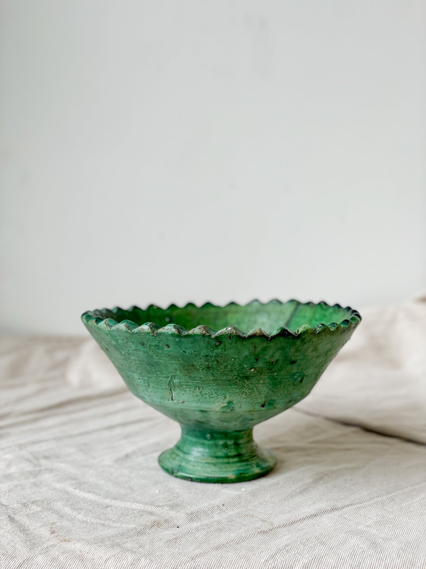 Vintage Moroccan Zig Zag Bowl