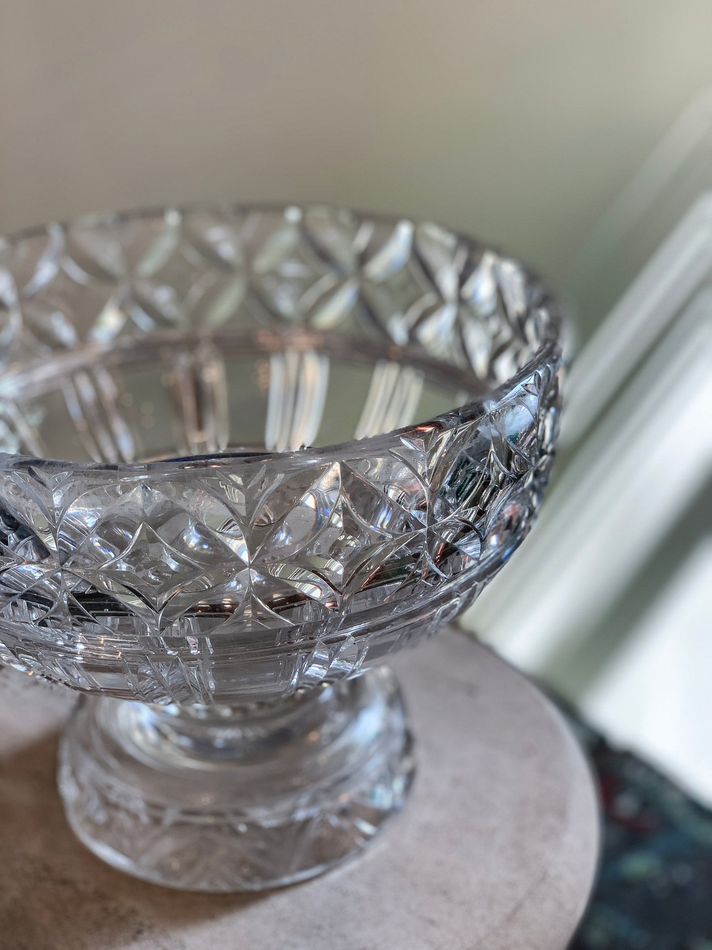 Stuart Crystal Footed Bowl