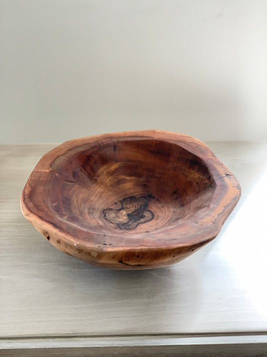 Hand Carved Wood Bowl