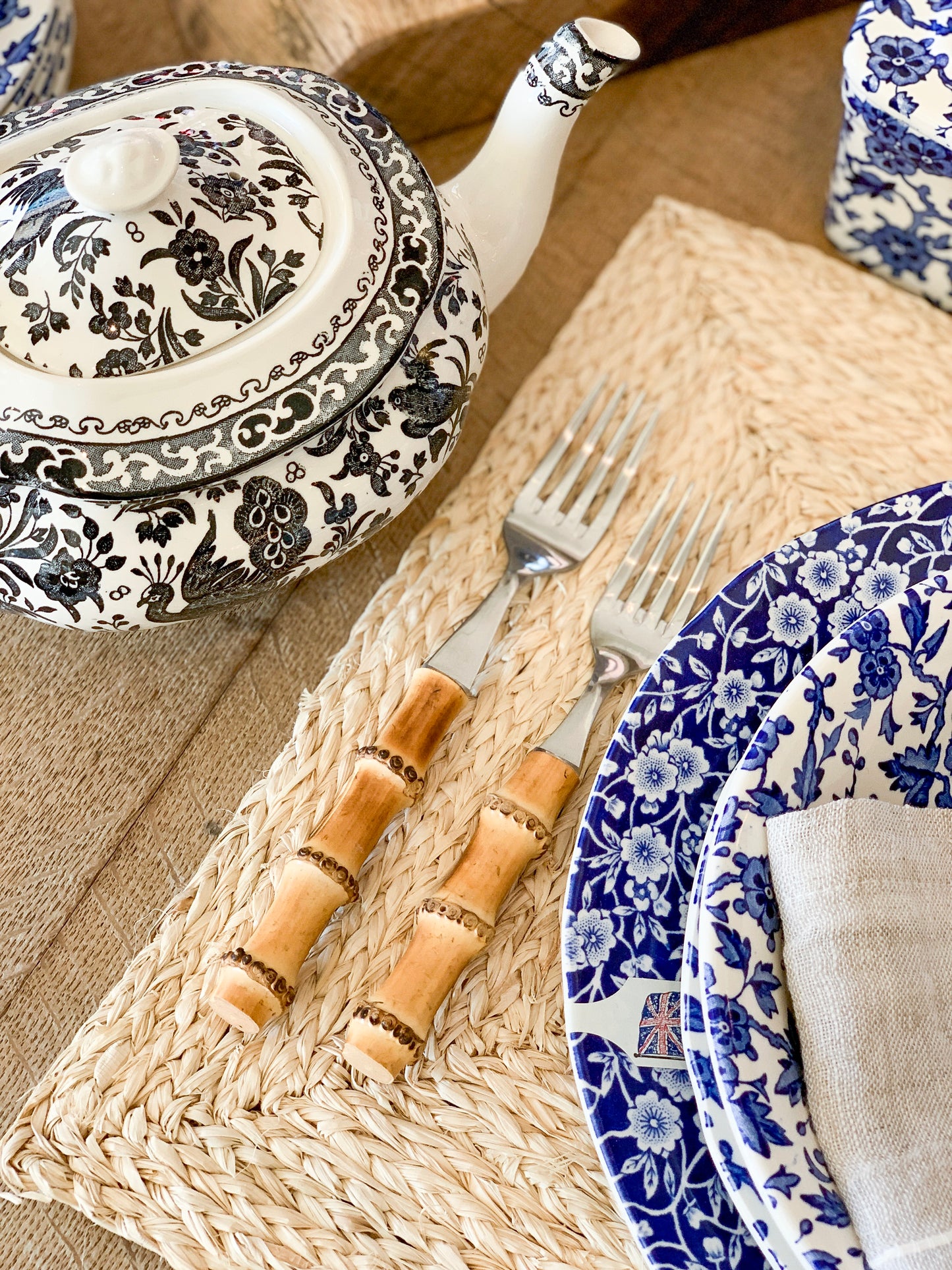 Natural Bamboo 5-piece Place Setting