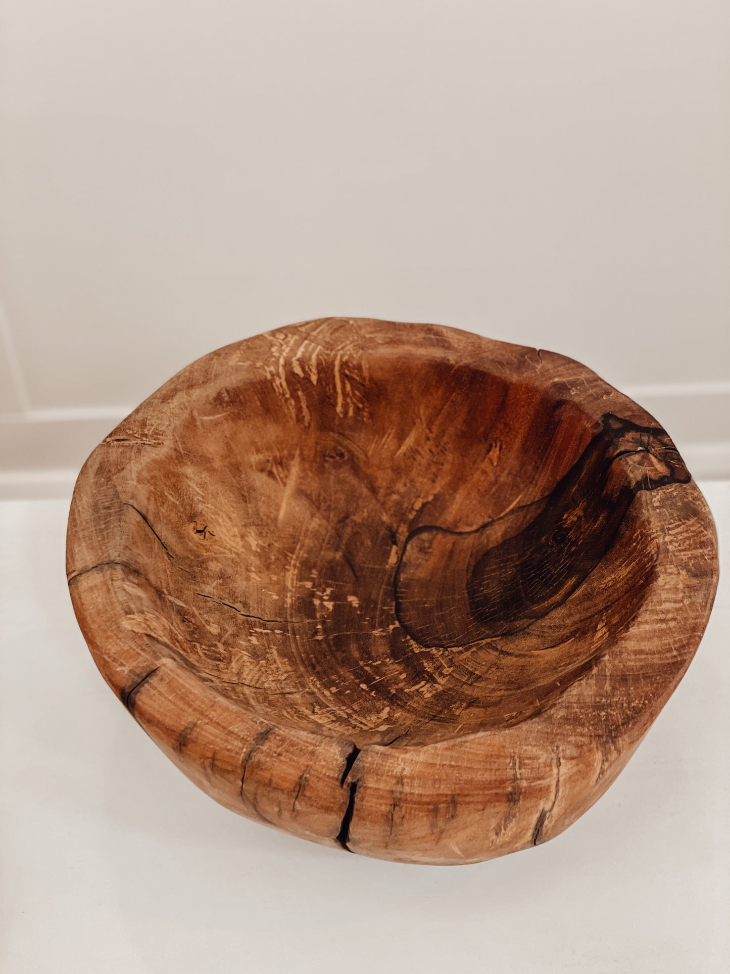 Wood Media Bowl