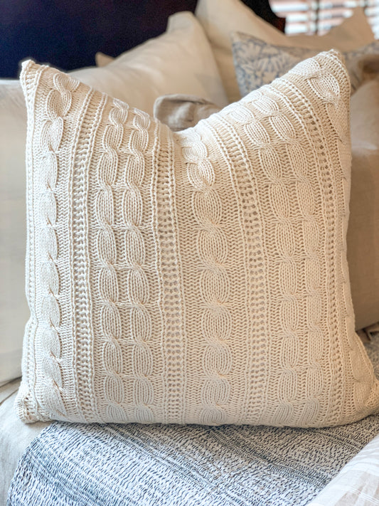 Cable Knit Pillow
