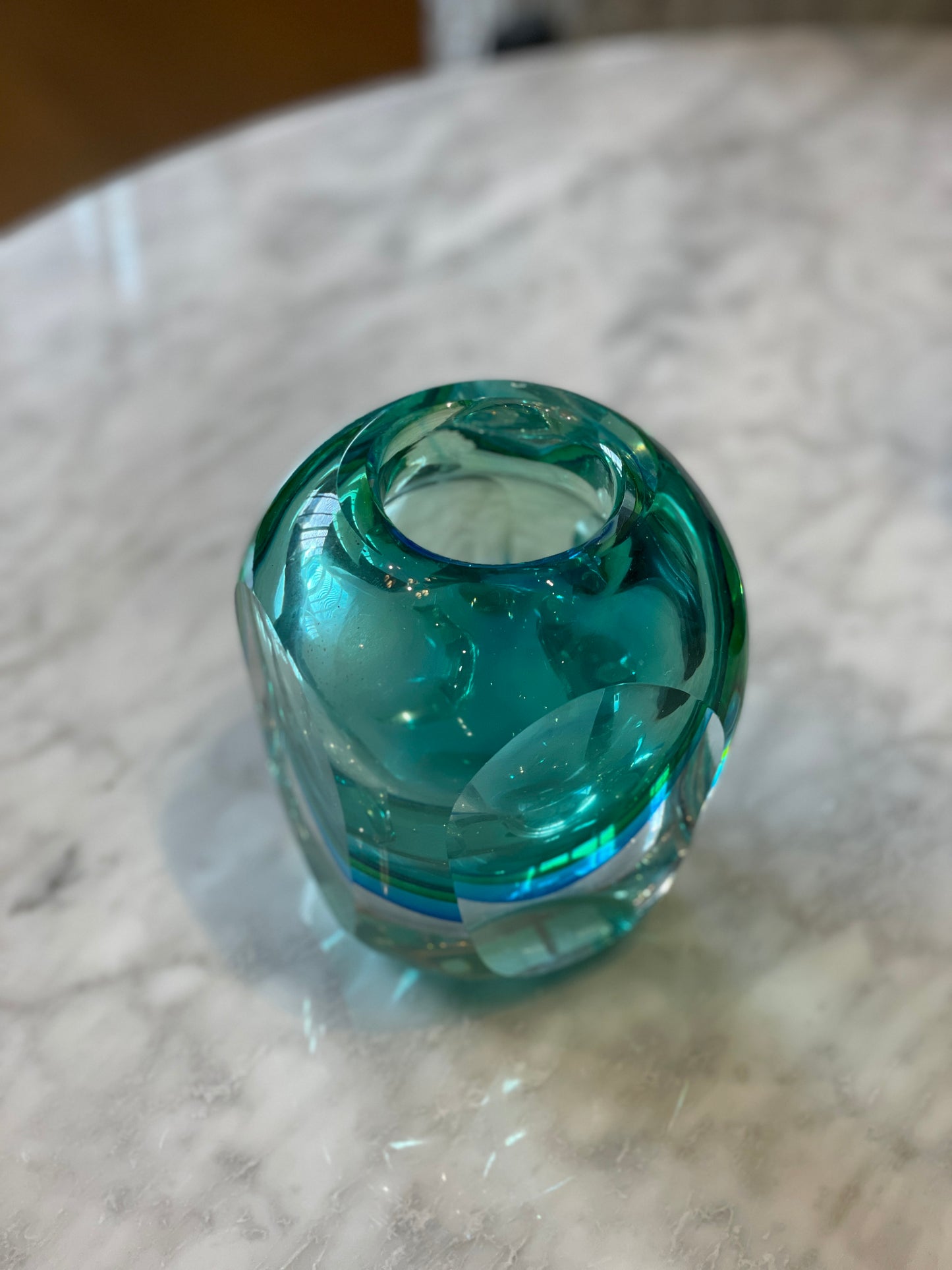 Vintage Sommerso Glass Votive