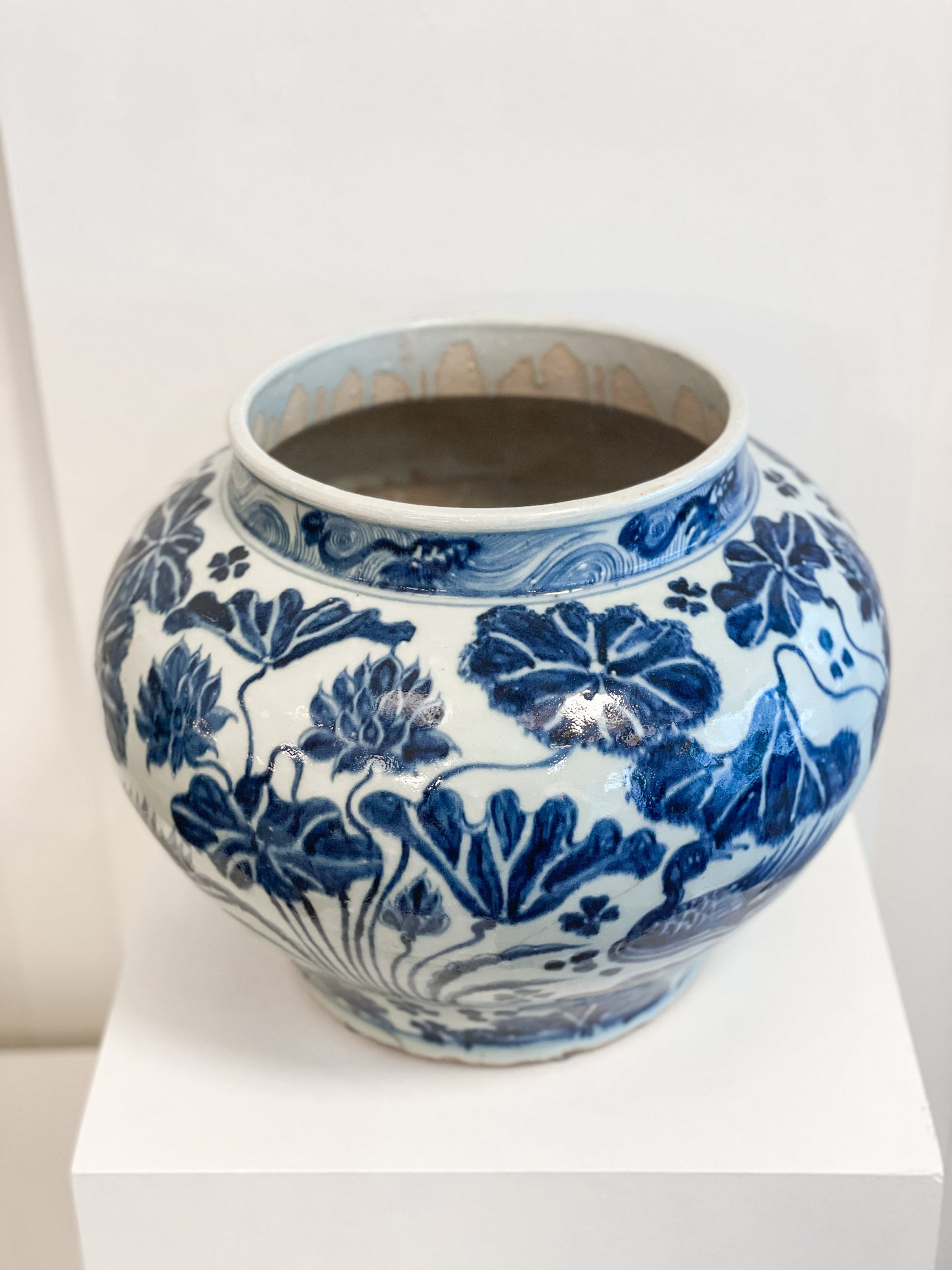 Blue & White Lily Pond Vase