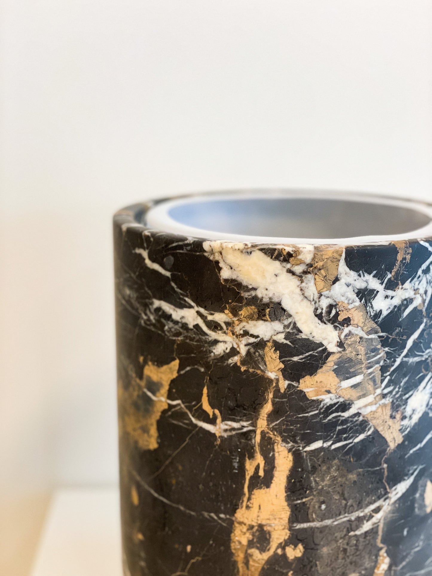 Black & Gold Marble Bin