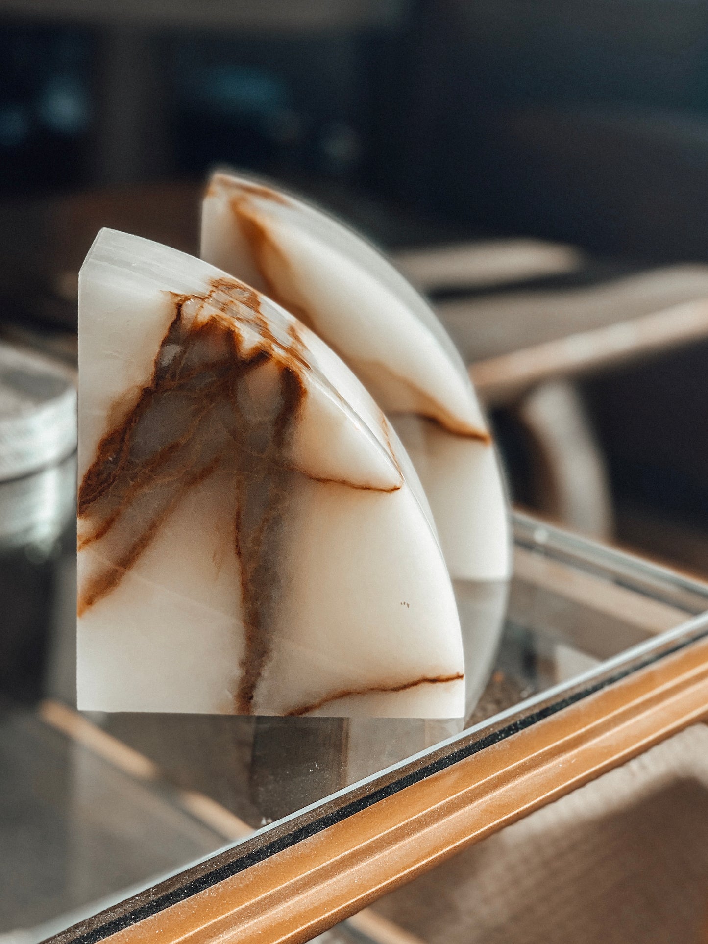 Marble Bookends