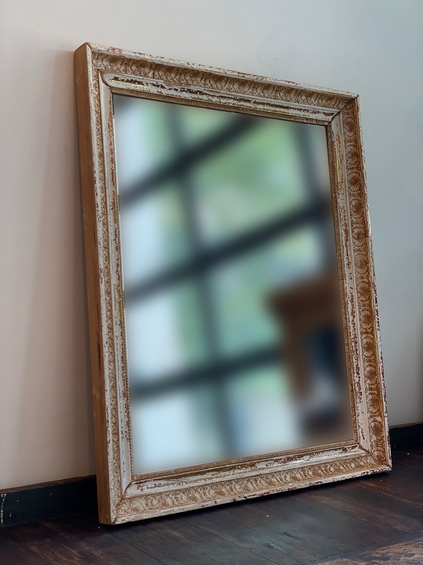 Antique Wood & Gold Mirror