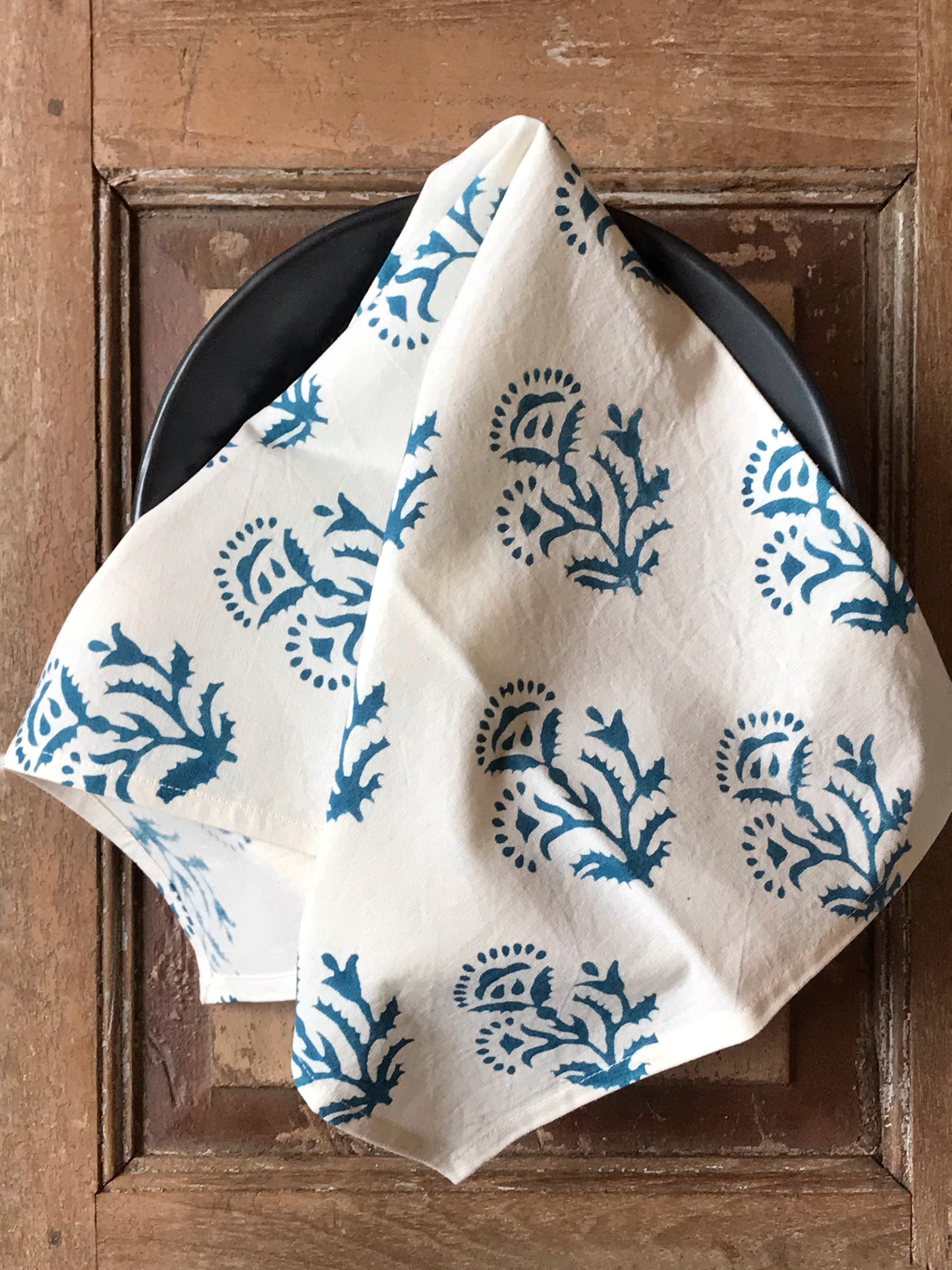 Hand block printed napkins