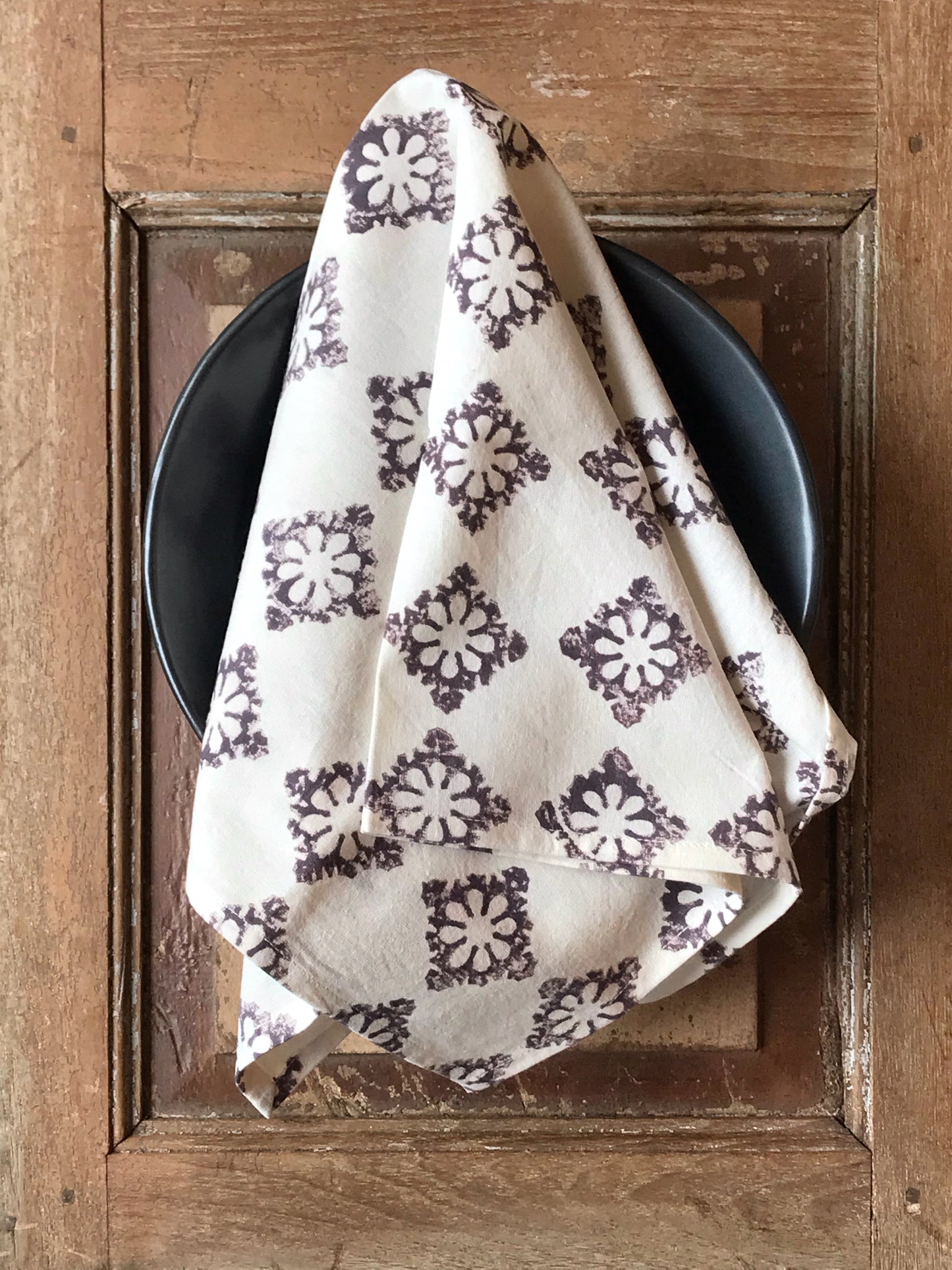 Hand block printed napkins