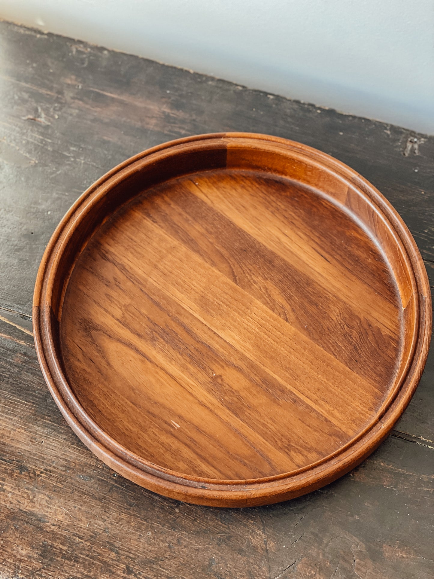 Vintage Teak Serving Tray