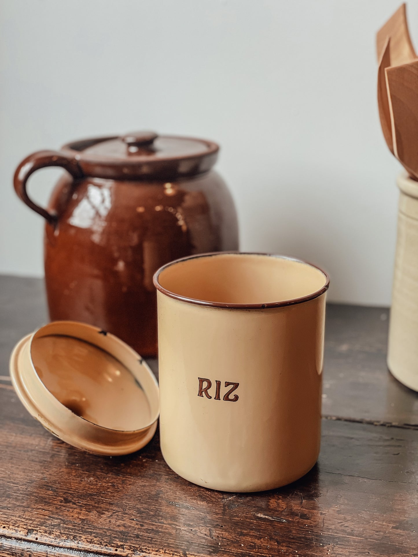 Vintage Riz Kitchen Tins