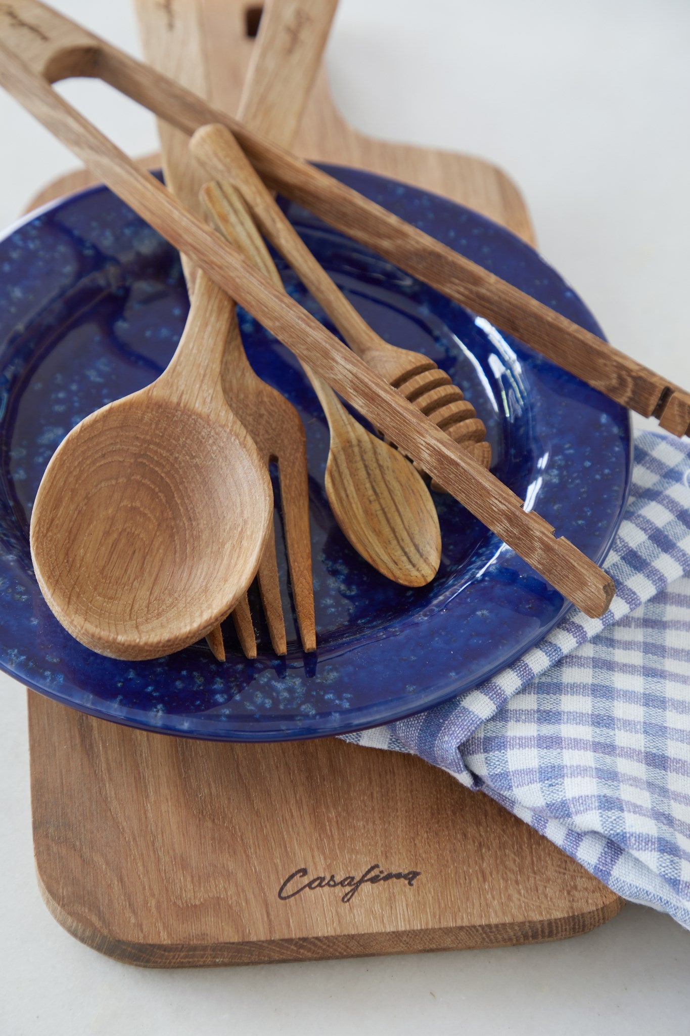 Speckled Blue Dinnerware