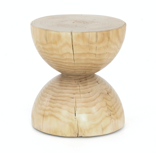 Hourglass Pine Side Table