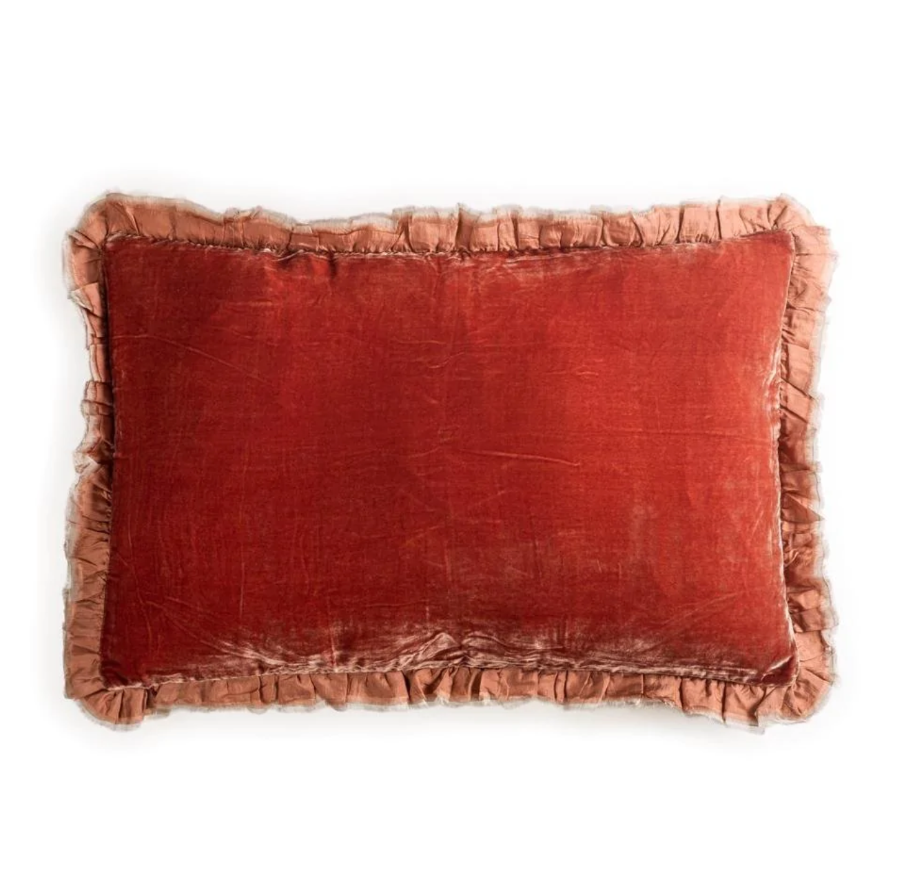 Séraphine Silk Velvet Pillow in Santa Fe