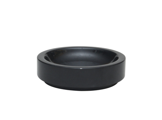 Honed Black Marble Dish