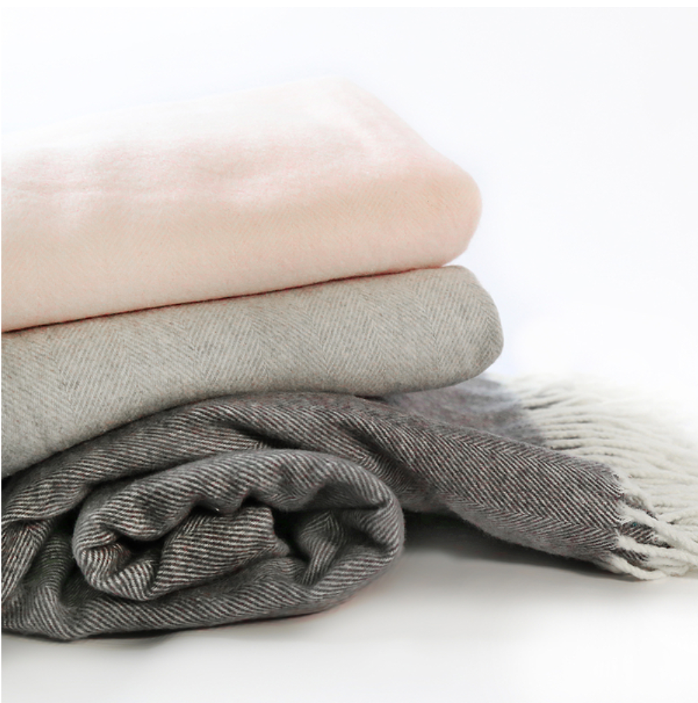 Berry Sorbet Italian Herringbone Throw