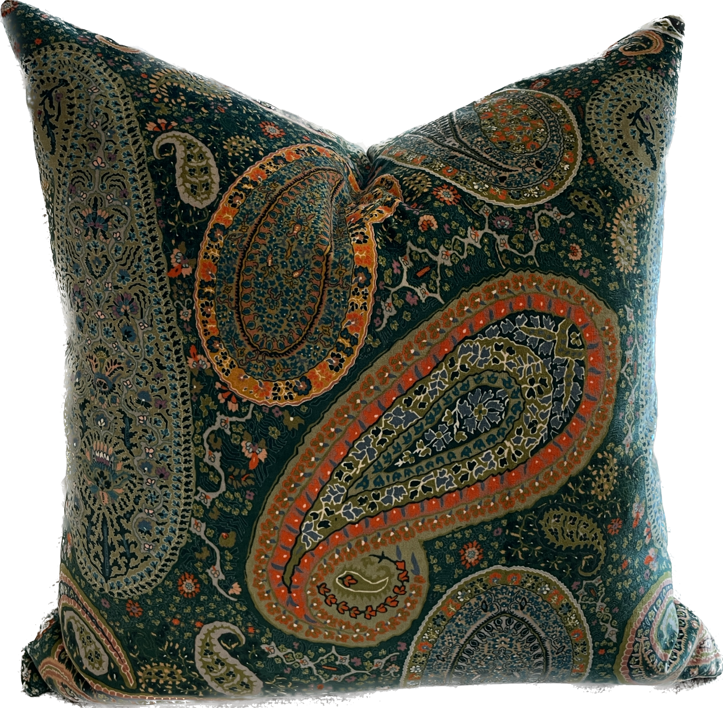 Custom 31 Westgate Pillow Peregrine Velvet Emerald