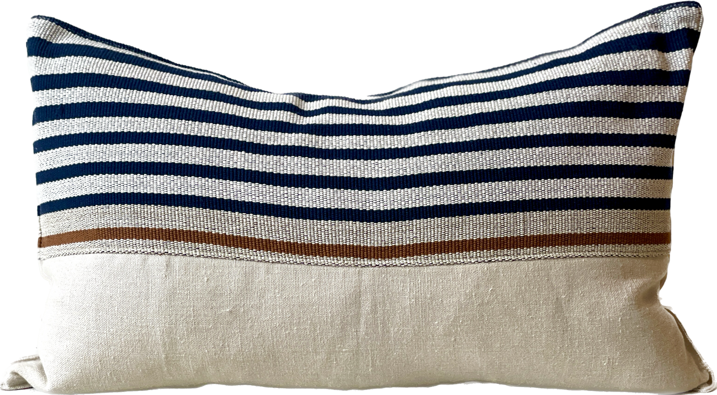 Custom Stripe Cisco Home Bolster Pillow (15x24)