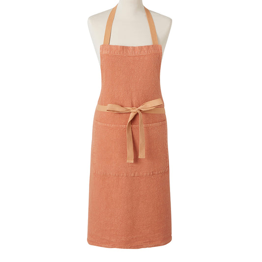 Terracotta Linen Apron