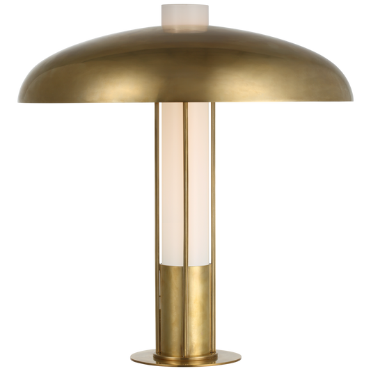 Troye Table Lamp in Antique-Burnished Brass