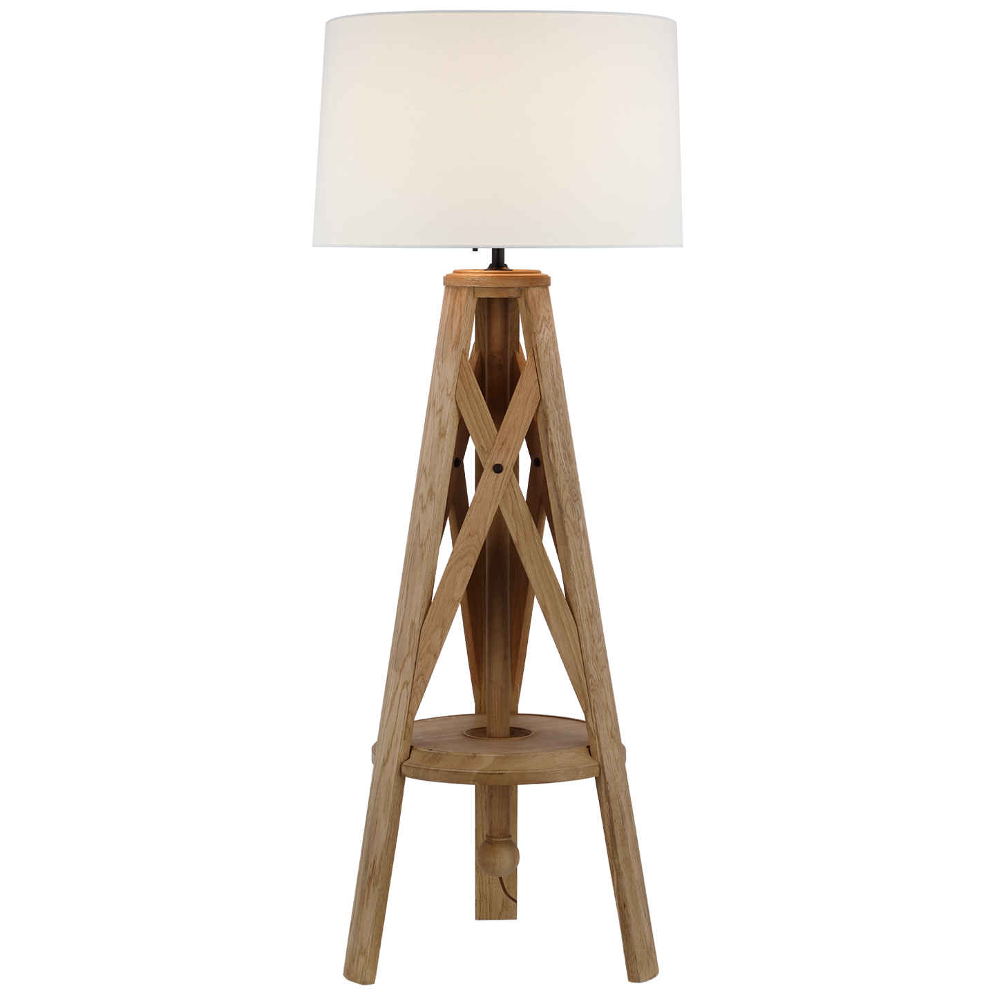 Natural Oak Holloway Tripod Floor Lamp