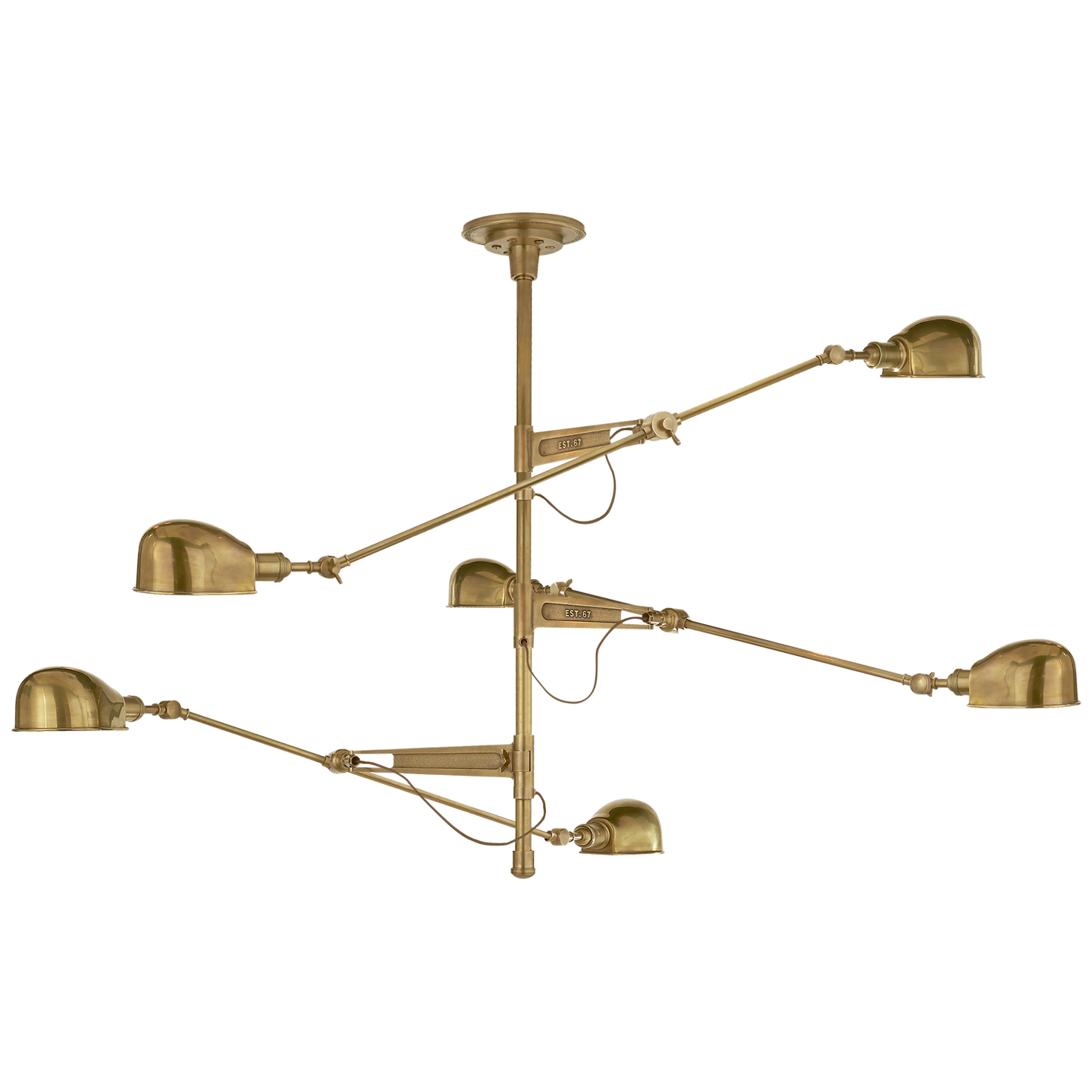 RL '67 Triple Arm Chandelier