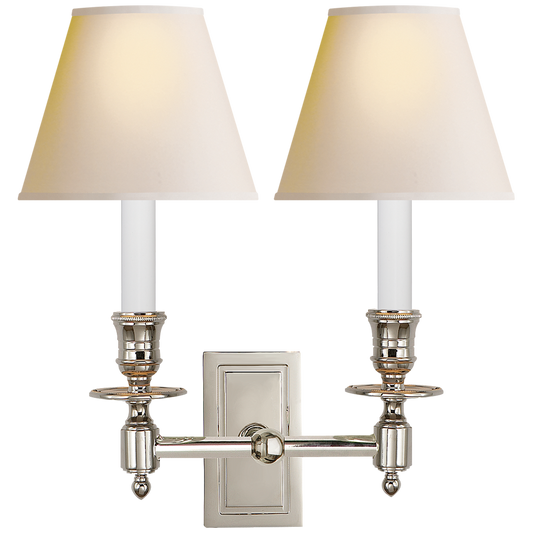 French Double Library Sconce