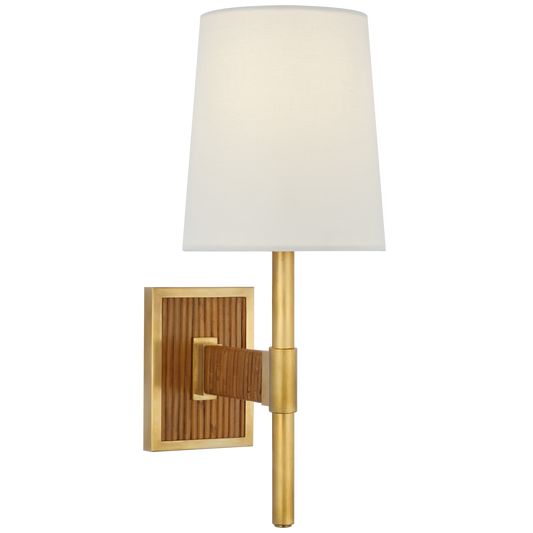 Elle Single Sconce in Hand-Rubbed Antique Brass