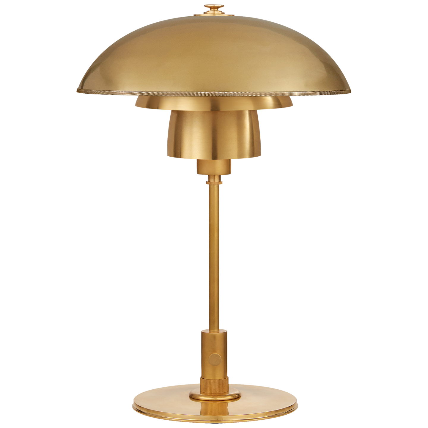 Whitman Desk Lamp in Hand-Rubbed Antique Brass